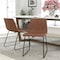 Flash Furniture 18" Light Brown LeatherSoft Dining Chairs, 2PK ET-ER18345-18-LB-BK-GG - alternate 1
